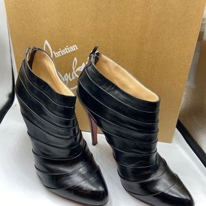 Christian Louboutin black booties